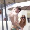 Steven Gerrard avec son épouse femme Alex en vacances à Ibiza le 18 juin 2015