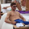 Steven Gerrard en vacances à Ibiza le 17 juin 2015