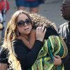 Exclusif - Mariah Carey et ses enfants Moroccan et Monroe à Disnelyland le 7 juin 2015.