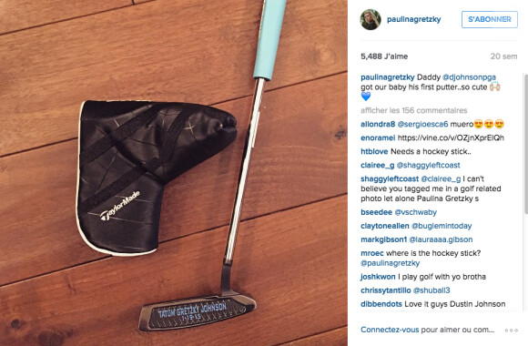 Paulina Gretzky a déjà un club de golf pour son petit Tatum - 2015