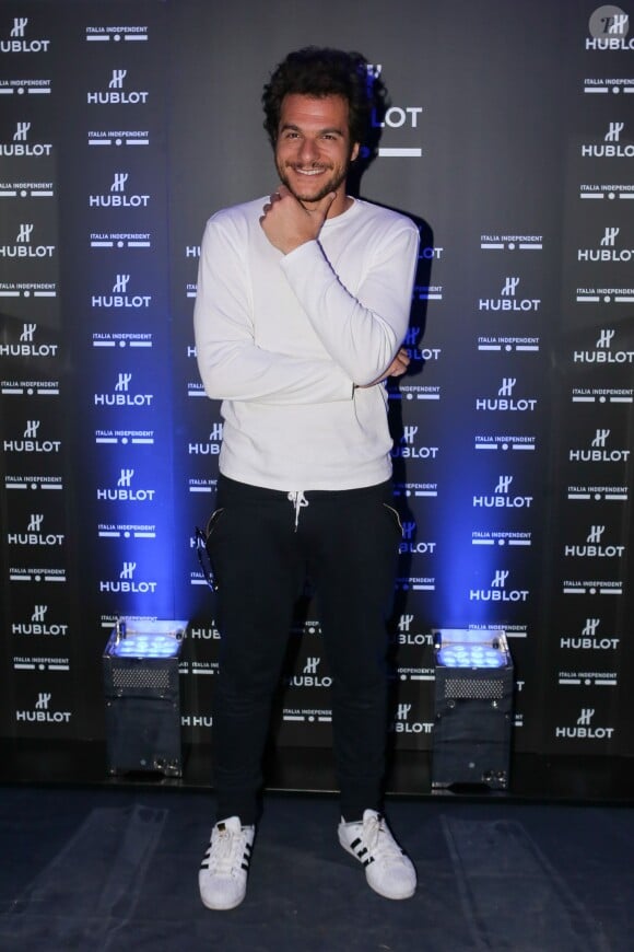 Amir (The Voice) - Soirée de lancement de la montre "Big Bang Unico Italia Independent" de Hublot au restaurant Monsieur Bleu à Paris, le 24 juin 2015.  