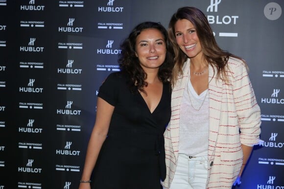 Anaïs Baydemir, Laury Thilleman - Soirée de lancement de la montre "Big Bang Unico Italia Independent" de Hublot au restaurant Monsieur Bleu à Paris, le 24 juin 2015.  