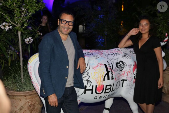 Zinedine Soualem, Anaïs Baydemir - Soirée de lancement de la montre "Big Bang Unico Italia Independent" de Hublot au restaurant Monsieur Bleu à Paris, le 24 juin 2015 