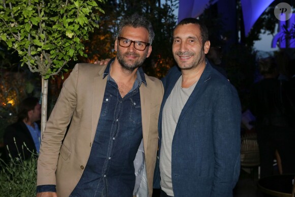 Patrick Mimoun, Zinedine Soualem - Soirée de lancement de la montre "Big Bang Unico Italia Independent" de Hublot au restaurant Monsieur Bleu à Paris, le 24 juin 2015.  