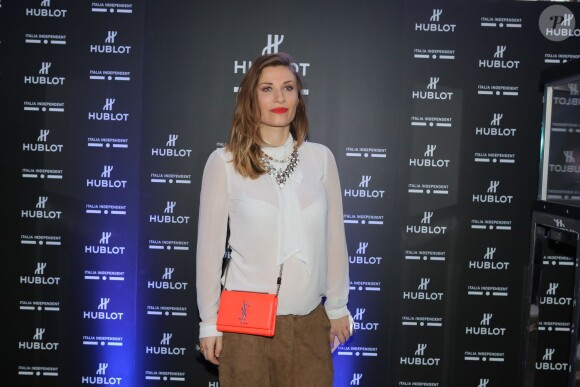 Julia Gautier - Soirée de lancement de la montre "Big Bang Unico Italia Independent" de Hublot au restaurant Monsieur Bleu à Paris, le 24 juin 2015.  