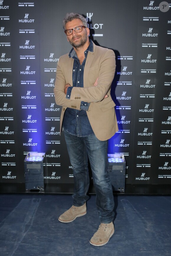 Patrick Mimoun - Soirée de lancement de la montre "Big Bang Unico Italia Independent" de Hublot au restaurant Monsieur Bleu à Paris, le 24 juin 2015.  