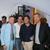 Lapo Elkann, guest, Jean-Olivier Despres, Sébastien Thoen - Soirée de lancement de la montre "Big Bang Unico Italia Independent" de Hublot au restaurant Monsieur Bleu à Paris, le 24 juin 2015.  