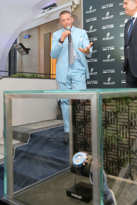 Lapo Elkann - Soirée de lancement de la montre "Big Bang Unico Italia Independent" de Hublot au restaurant Monsieur Bleu à Paris, le 24 juin 2015.  