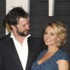 Noah Wyle et sa femme Sara Wells (enceinte) - à la soirée "Vanity Fair Oscar Party" à Hollywood, le 22 février 2015
