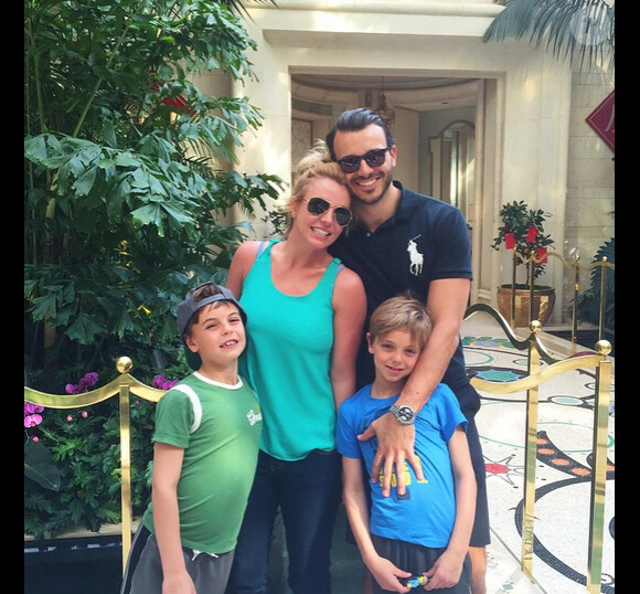 Britney Spears en famille, sur Instagram le 27 février 2015 