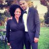 Jesse Williams et sa femme, enceinte de leur premier enfant. 2014