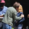 Gillian Anderson et David Duchovny sur le tournage de la 10e saison de "The X-Files" à Vancouver, le 9 juin 2015