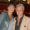 Exclusif - Muriel Robin et sa compagne Anne Le Nen - Catherine Lara fête son 70ème anniversaire au Fouquet's à Paris le 30 mai 2015.