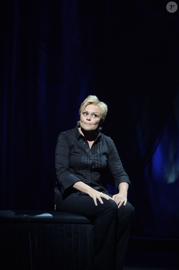 Muriel Robin - Generale du spectacle de Muriel Robin "Robin Revient Tsoin Tsoin" au Theatre de la porte Saint-Martin a Paris, le 23 septembre 2013 