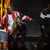 Diddy, Lil' Kim et Sheek Louch (du groupe The Lox) lors des BET Awards 2015 au Microsoft Theater. Los Angeles, le 28 juin 2015.