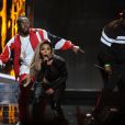 Diddy, Lil' Kim et Sheek Louch (du groupe The Lox) lors des BET Awards 2015 au Microsoft Theater. Los Angeles, le 28 juin 2015.