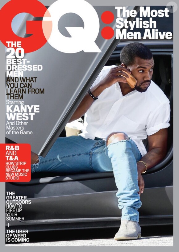 Kanye West en couverture du numéro de juillet 2015 du magazine GQ.