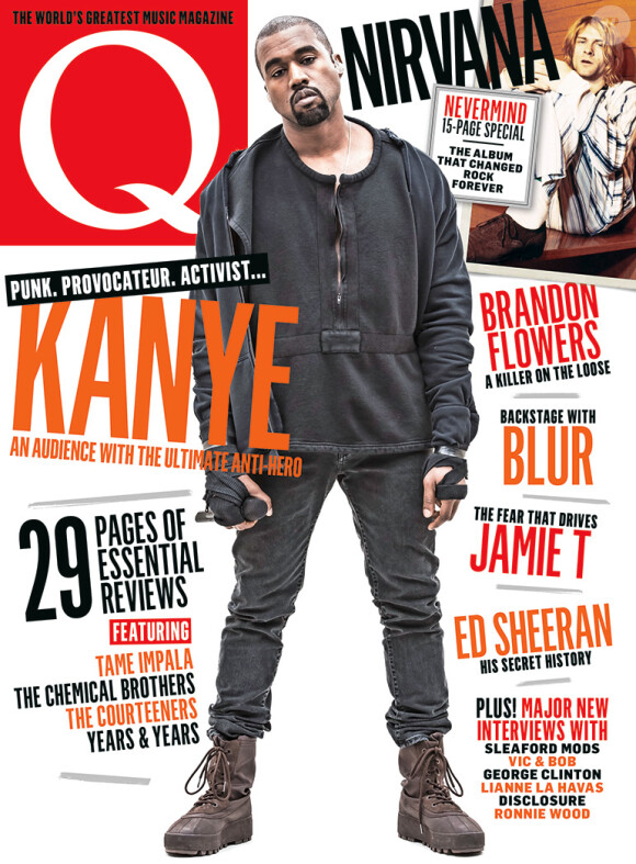 Kanye West en couverture du nouveau numéro du magazine Q.