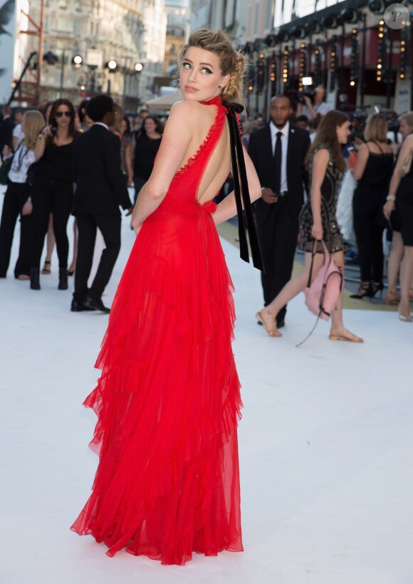 Amber Heard - Avant-première du film "Magic Mike XXL" à Londres, le 30 juin 2015.