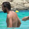 Andrea Pirlo, en vacances à Ibiza avec sa compagne Valentina Baldini et sa fille Angela, le 2 juillet 2015