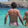 Andrea Pirlo, en vacances à Ibiza avec sa compagne Valentina Baldini et sa fille Angela, le 2 juillet 2015