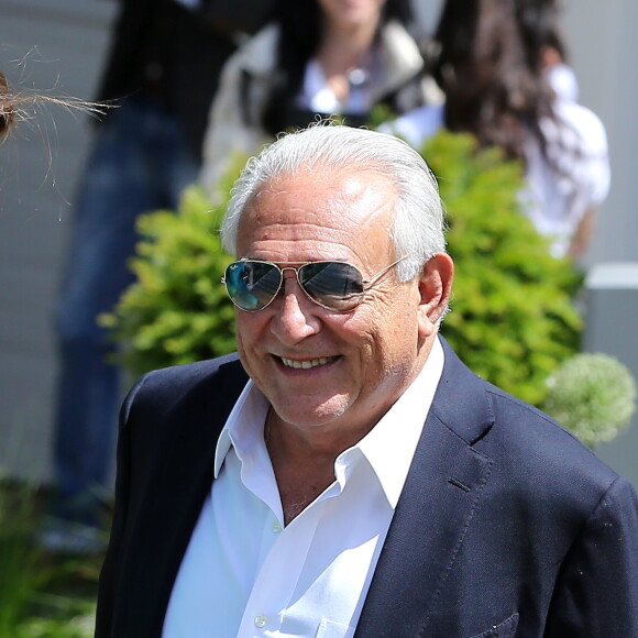 Dominique Strauss Kahn aux Internationaux de France de tennis de Roland Garros le 30 mai 2015