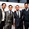 Adam Rodriguez, Matt Bomer, Channing Tatum et Joe Manganiello lors de l'avant-première du film Magic Mike XXL à Londres le 30 juin 2015