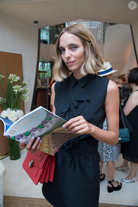 Candela Novembre - Cocktail Bulgari Haute-Couture à Paris le 7 juillet 2015.