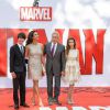 Michael Douglas avec sa femme Catherine Zeta-Jones et leurs enfants Carys et Dylan, lors de l'avant-première du film Ant-Man à Londres le 8 juillet 2015