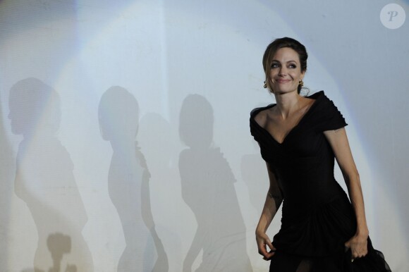 Angelina Jolie à Sarajevo, le 14 février 2012.