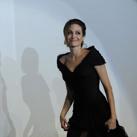 Angelina Jolie à Sarajevo, le 14 février 2012.
