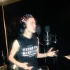 James McElvar du groupe Rewind en studio d'enregistrement - Photo postée sur Twitter, juillet 2015