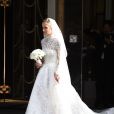  Nicky Hilton quitte l'h&ocirc;tel Claridges &agrave; Londres pour aller se marier au palais de Kensington avec James Rotschild&nbsp; le 10 juin 2015 