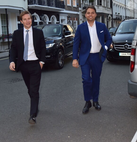Jamie Reuben et Dave Clark - Soirée de pré-mariage de Nicky Hilton et James Rothschild au manoir Spencer House à Londres. Le 9 juillet 2015