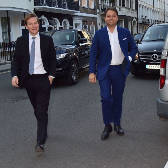 Jamie Reuben et Dave Clark - Soirée de pré-mariage de Nicky Hilton et James Rothschild au manoir Spencer House à Londres. Le 9 juillet 2015