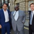  Jamie Reuben, Ade et Dave Clark - Soir&eacute;e de pr&eacute;-mariage de Nicky Hilton et James Rothschild au manoir Spencer House &agrave; Londres. Le 9 juillet 2015 