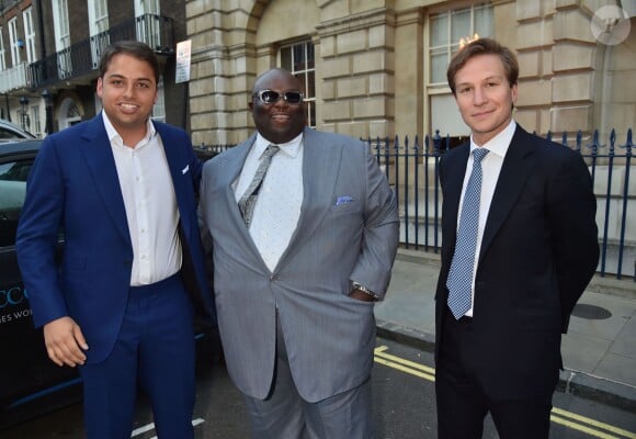 Jamie Reuben, Ade et Dave Clark - Soirée de pré-mariage de Nicky Hilton et James Rothschild au manoir Spencer House à Londres. Le 9 juillet 2015