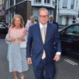  Richard Hilton et sa femme Kathy - Soir&eacute;e de pr&eacute;-mariage de Nicky Hilton et James Rothschild au manoir Spencer House &agrave; Londres. Le 9 juillet 2015&nbsp; 