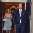  Richard Hilton et sa femme Kathy - Soir&eacute;e de pr&eacute;-mariage de Nicky Hilton et James Rothschild au manoir Spencer House &agrave; Londres. Le 9 juillet 2015  