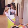Sofia Vergara fête ses 43 ans et porte un Tee-shirt à l'éfigie de son amoureux Joe Manganiello / 11 juillet 2015