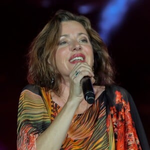 Exclusif - Tina Arena - Festival "Tout le monde chante contre le cancer" à Villefranche-de-Rouergue, le 4 juillet 2015. 

