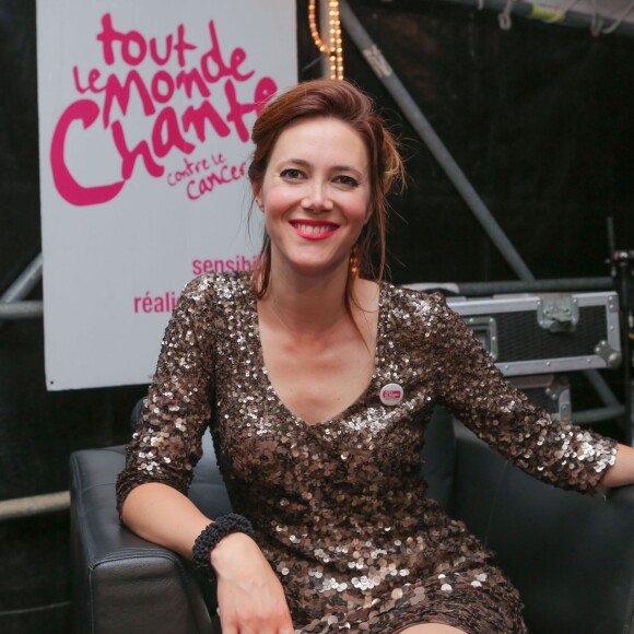 Exclusif - Sandra Lou - Festival "Tout le monde chante contre le cancer" à Villefranche-de-Rouergue, le 4 juillet 2015. 
