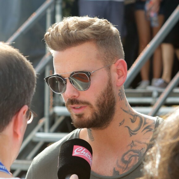 Exclusif - M. Pokora - Festival "Tout le monde chante contre le cancer" à Villefranche-de-Rouergue, le 4 juillet 2015. 
