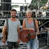 Exclusif - Le groupe Les Fréro Delavega (Jérémy Frérot et Florian Garcia dit Florian Delavega) - Festival "Tout le monde chante contre le cancer" à Villefranche-de-Rouergue, le 4 juillet 2015. 
