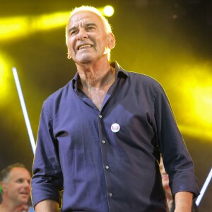 Exclusif - Michel Fugain - Festival "Tout le monde chante contre le cancer" à Villefranche-de-Rouergue, le 4 juillet 2015.
