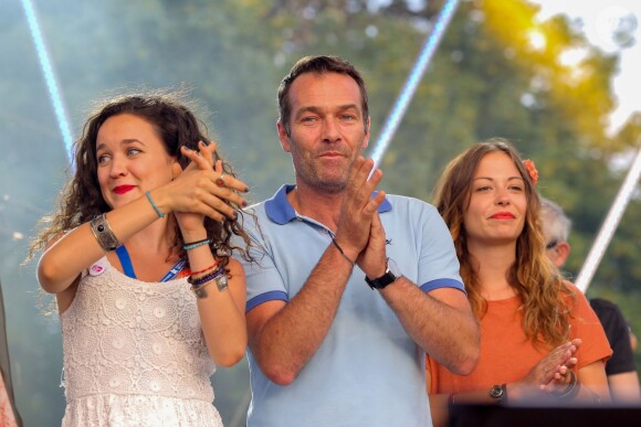 Exclusif - Marc Emmanuel (de son vrai nom Marc-Emmanuel Dufour) Dounia Coesens - Festival "Tout le monde chante contre le cancer" à Villefranche-de-Rouergue, le 4 juillet 2015.
