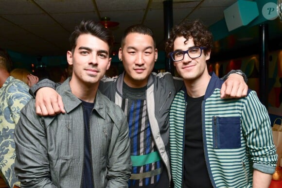 Joe Jonas, Richard Chai et Darren Criss assistent au dîner organisé par le créateur Richard Chai au restaurant Tijuana Picnic, à New York. Le 13 juillet 2015.