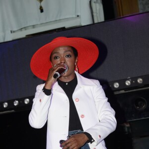 Exclusif - Lauryn Hill en showcase au VIP Room à Saint-Tropez le 15 juillet 2015.