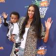  Ciara et son fils Future Zahir Wilburn lors des Nickelodeon Kid's Choice Sports Awards au UCLA Pauley Pavilion de Los Angeles, le 16 juillet 2015 