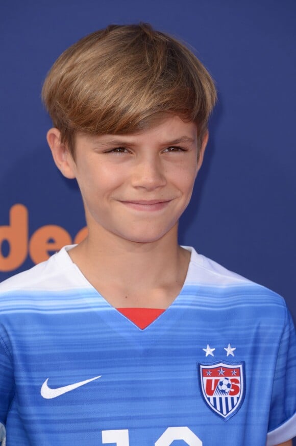 Romeo Beckham lors des Nickelodeon Kid's Choice Sports Awards au UCLA Pauley Pavilion de Los Angeles, le 16 juillet 2015